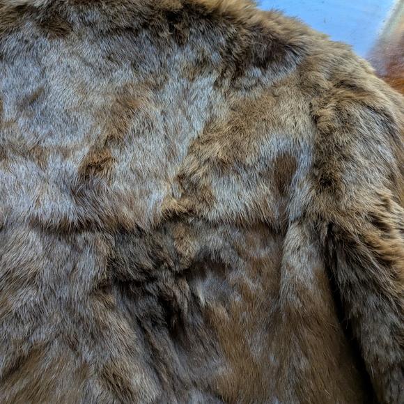 Vintage Brown Rabbit Fur Jacket - Picture 4 of 16